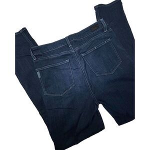 Paige Jeans Womens 30X30 Peg Straight Skinny Ankle Dark‎ Wash Stretch EUC